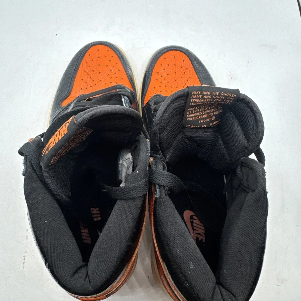 Size 7.5 - Jordan 1 Retro OG High Shattered Backboard 3.0 Orange & Black